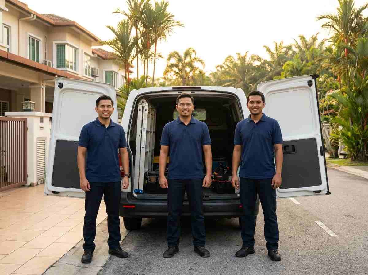 Airvex Cooling team with the service van in KL and Selangor